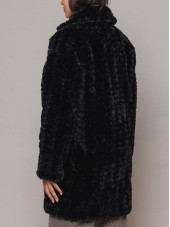 Joela Faux Fur Coat - Black (Rino & Pelle)